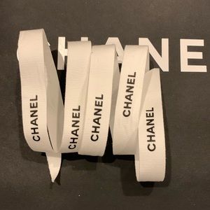 Chanel white ribbon